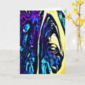 Abstrakte Farbstudie 281, Karte (Gelbe Blume)