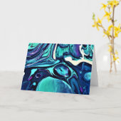 Abstrakte Farbstudie 283, Karte (Gelbe Blume)