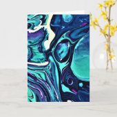 Abstrakte Farbstudie 283, Karte (Gelbe Blume)