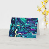 Abstrakte Farbstudie 284, Karte (Gelbe Blume)