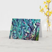 Abstrakte Farbstudie 285, Karte (Gelbe Blume)