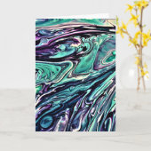 Abstrakte Farbstudie 286, Karte (Gelbe Blume)