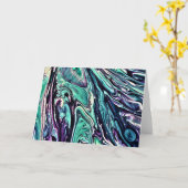 Abstrakte Farbstudie 286, Karte (Gelbe Blume)