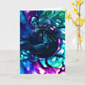 Abstrakte Farbstudie 287, Karte (Gelbe Blume)