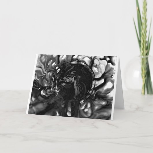 Abstrakte Farbstudie 287/Noir, Karte (Vorderseite)