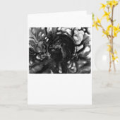 Abstrakte Farbstudie 287/Noir, Karte (Gelbe Blume)