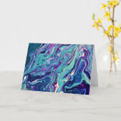 Abstrakte Farbstudie 288, Karte (Gelbe Blume)