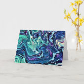 Abstrakte Farbstudie 289, Karte (Gelbe Blume)