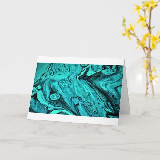 Abstrakte Farbstudie 28, Karte (Gelbe Blume)