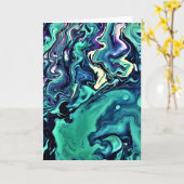 Abstrakte Farbstudie 291, Karte (Gelbe Blume)