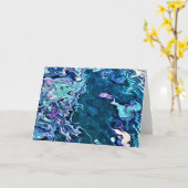 Abstrakte Farbstudie 293, Karte (Gelbe Blume)