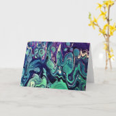 Abstrakte Farbstudie 296, Karte (Gelbe Blume)