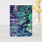 Abstrakte Farbstudie 296, Karte (Gelbe Blume)