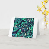 Abstrakte Farbstudie 297, Karte (Gelbe Blume)