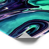 Abstrakte Farbstudie 297, Poster (Ecke)