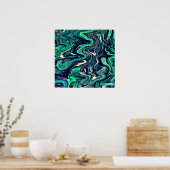 Abstrakte Farbstudie 297, Poster (Küche)