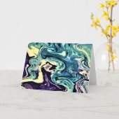 Abstrakte Farbstudie 298, Karte (Gelbe Blume)