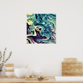 Abstrakte Farbstudie 298, Poster (Küche)