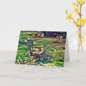 Abstrakte Farbstudie 299, Karte (Gelbe Blume)