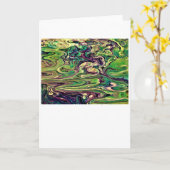 Abstrakte Farbstudie 299, Karte (Gelbe Blume)