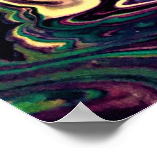 Abstrakte Farbstudie 299, Poster (Ecke)