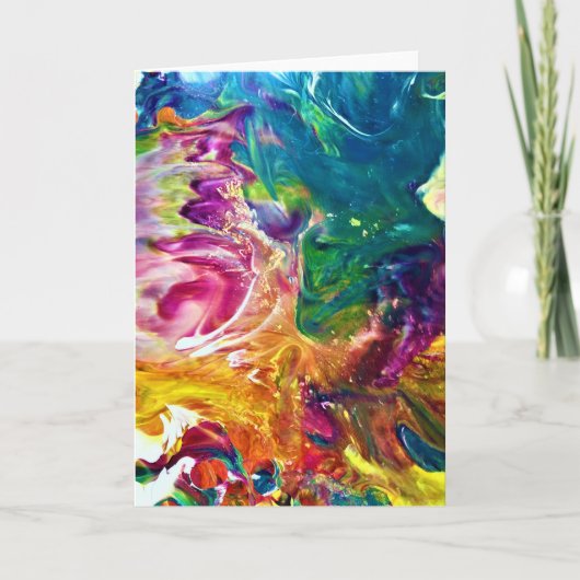 Abstrakte Farbstudie 2, Karte (Vorderseite)