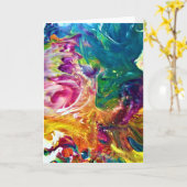 Abstrakte Farbstudie 2, Karte (Gelbe Blume)