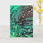 Abstrakte Farbstudie 300, Karte (Gelbe Blume)