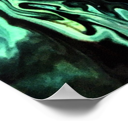 Abstrakte Farbstudie 300, Poster (Ecke)