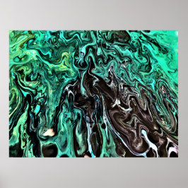 Abstrakte Farbstudie 300, Poster