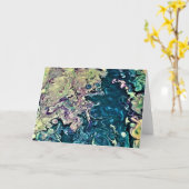 Abstrakte Farbstudie 303, Karte (Gelbe Blume)