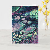 Abstrakte Farbstudie 304, Karte (Gelbe Blume)