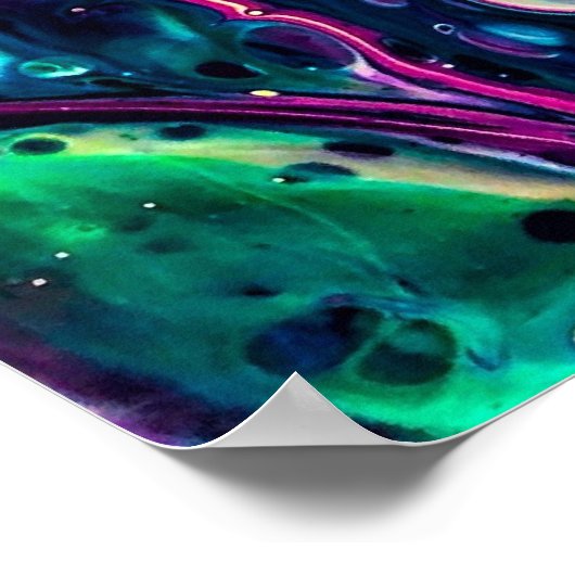 Abstrakte Farbstudie 304, Poster (Ecke)