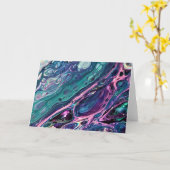 Abstrakte Farbstudie 305, Karte (Gelbe Blume)