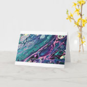 Abstrakte Farbstudie 305, Karte (Gelbe Blume)