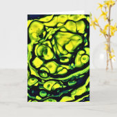 Abstrakte Farbstudie 305, Karte (Gelbe Blume)