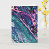 Abstrakte Farbstudie 305, Karte (Gelbe Blume)