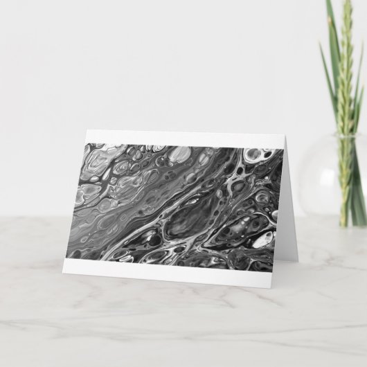 Abstrakte Farbstudie 305 / Noir, Karte (Vorderseite)