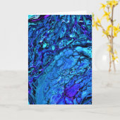 Abstrakte Farbstudie 306, Karte (Gelbe Blume)