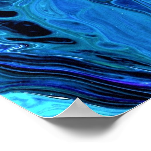 Abstrakte Farbstudie 306, Poster (Ecke)