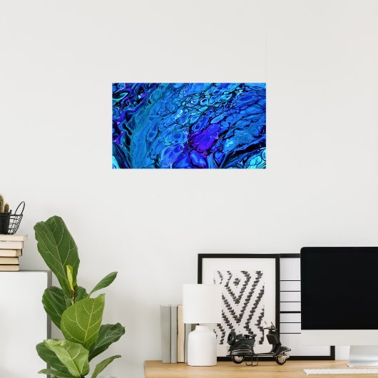 Abstrakte Farbstudie 306, Poster (Heimbüro)