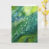 Abstrakte Farbstudie 307, Karte (Gelbe Blume)