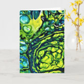 Abstrakte Farbstudie 308, Karte (Gelbe Blume)