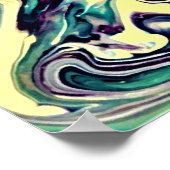 Abstrakte Farbstudie 308, Poster (Ecke)