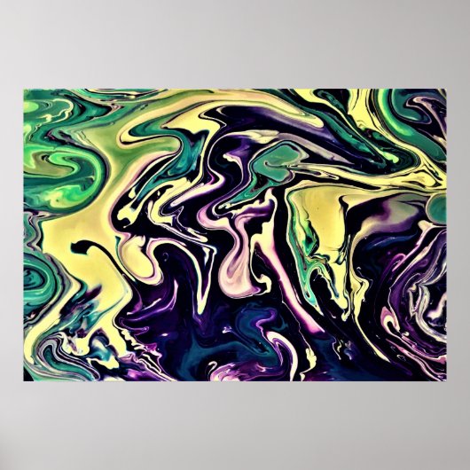 Abstrakte Farbstudie 308, Poster (Vorne)