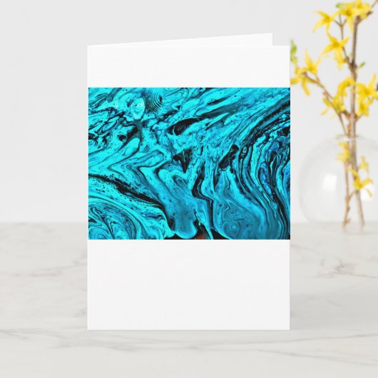 Abstrakte Farbstudie 30, Karte (Gelbe Blume)