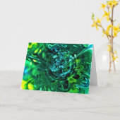 Abstrakte Farbstudie 310, Karte (Gelbe Blume)