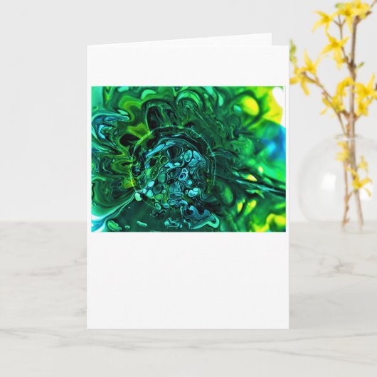 Abstrakte Farbstudie 310, Karte (Gelbe Blume)