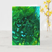 Abstrakte Farbstudie 312, Karte (Gelbe Blume)