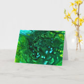 Abstrakte Farbstudie 312, Karte (Gelbe Blume)